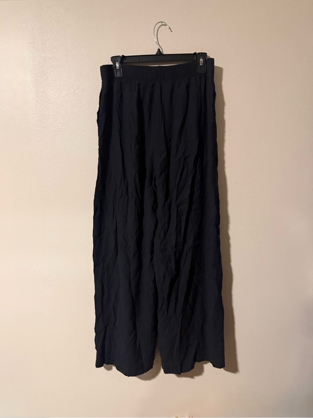 Abercrombie & Fitch Black Wide Leg Pants Size Medium - Picture 3 of 3